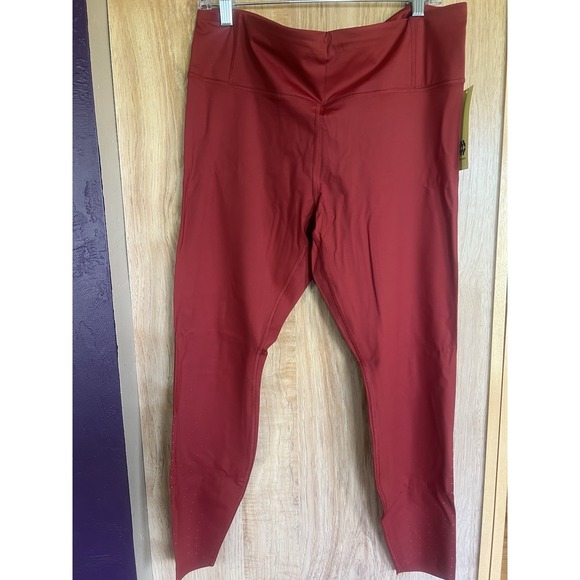 all in motion Pants - All In Motion Leggings Women's Size XXL Red Orange High Rise Leggings NWOT 2XL